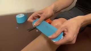 Kinesiology Taping for Runners Knee  Tape Yourself [upl. by Kyne]