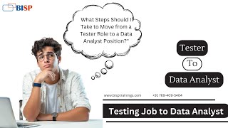 Tester to Data Analyst  Testing Job to Data Analyst  Stuck in Career as Tester  Manual Tester Job [upl. by Downs587]