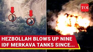 Hezbollah Bombs Israeli Military Patrol Blows Up Merkava Tank 2 IDF Men Killed  Watch [upl. by Jaworski636]