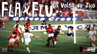 Flamengo 4 x 1 Fluminense  A volta de Zico na íntegra [upl. by Otrebire720]