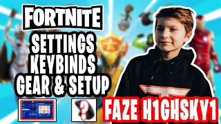 Faze H1ghSky1 Fortnite Settings Keybinds and Setup Updated Sep 2020 [upl. by Akiehs]