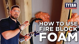 How to Use Fire Block Foam [upl. by Retse]