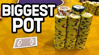 WE ARE FINALLY CRUSHING HUGE POTS  BIGGEST WIN Chasing 10000 Part 9 [upl. by Valerle]