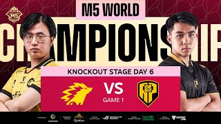 FIL M5 Knockouts Day 6  ONIC vs APBR  Game 1 [upl. by Dolly999]