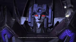 MEGATRON MEETS STARSCREAM FOR THE FIRST TIME TRANSFORMERS War for Cybertron [upl. by Mettah]