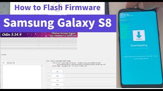 How to flash Samsung Galaxy S8 firmware  Install new stock ROM Android 9 with Odin  Model SM950F [upl. by Melborn802]