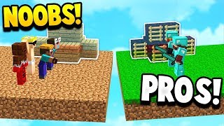 TWO PROS VS NOOBS  Minecraft BEDWARS with PrestonPlayz [upl. by Gerek]