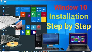 Windows 10 Installation step by step  Windows 10 Installation in Hindi [upl. by Dehnel130]