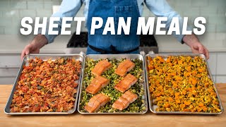 3 Easy and Healthy Sheet Pan Meals [upl. by Drauode]