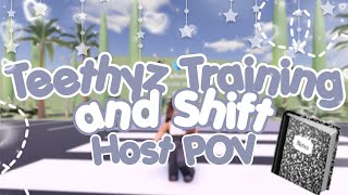 Teethyz Dentist Training amp Shift  Host POV Roblox [upl. by Yeknarf]