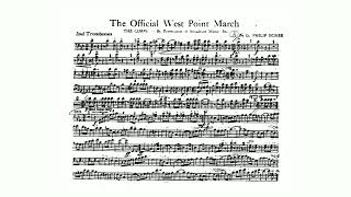 Official West Point March by Philip Egner  2nd Trombone [upl. by Felicity]