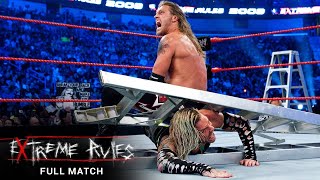 FULL MATCH Edge vs Jeff Hardy – World Heavyweight Championship Ladder Match WWE Extreme Rules 2009 [upl. by Neellek]