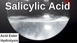 Turning Acetylsalicylic Acid into Salicylic Acid  Ester Acid Hydrolysis hydrolysis chemistry [upl. by Cynthla]