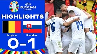 Belgicko vs Slovensko O1 Rozšírené hlavné ciele  UEFA EURO 2024 BELSVKeuro2024 [upl. by Edy]