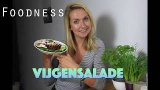 Slanke vijgensalade met Hüttenkäse en granaatappel  Foodnessnl [upl. by Oicanata]