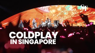 Coldplay in Singapore The first night and the fans [upl. by Ahseinad]