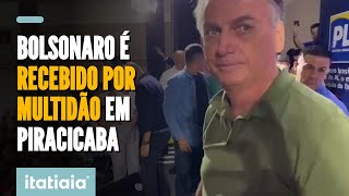 BOLSONARO CHEGA EM PIRACICABA PARA RECEBER TÍTULO DE CIDADÃO [upl. by Chaney17]