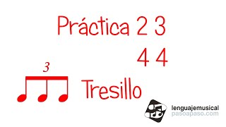 Práctica 24 y 34 Tresillo de corcheas Nivel 1 Unidad 151 [upl. by Airetnahs]