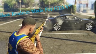 Top 5 Realism Mods For GTA V Tutorial To Install In Description [upl. by Gorges723]