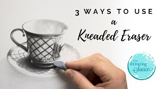 3 Effective Ways to Use a Kneaded Eraser for Realistic Drawing [upl. by Llerdnek]