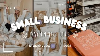 A Day in the Life as a Small Business Owner  Studio Vlog 008  Packing Lots of Orders [upl. by Aduh]