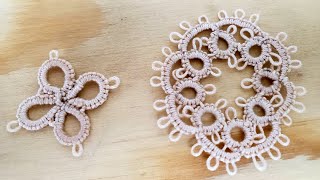 Tatting – Tight Picot p Joins j in Needle Tatting by RustiKate [upl. by Nah]