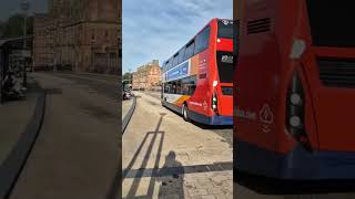 At Reston Station with an X2 is Scania ADL E400MMC 15295 in the Stagecoach South Lancashire fleet [upl. by Alix859]