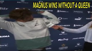 Magnus Carlsen wins without a Queen chess [upl. by Nallid151]