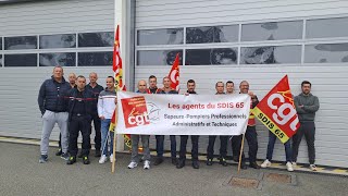 Les sapeurs pompiers de Tarbes manifestent pour leurs revendications [upl. by Wilmar]