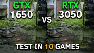 GTX 1650 vs RTX 3050  Test In 10 Games at 1080p  How Big is The Difference [upl. by Ronal]