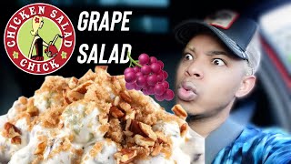 TRYING CHICKEN SALAD CHICK GRAPE SALAD FOR THE FIRST TIME 🍇🤷🏽‍♂️😩😆🤣 [upl. by Lammond]