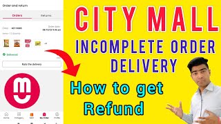 City mall app customer care number  how to get refund from City Mall app citymall refund shorts [upl. by Alael]