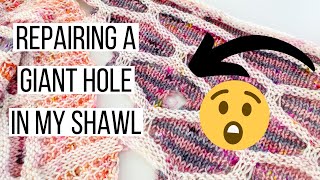 How to Fix Holes in Knitting with the Duplicate Stitch  Slipstravagnza Repair  Knitty Natty [upl. by Samot]