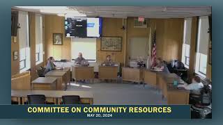 Northampton City Council Committee on Community Resources 52024 [upl. by Soisatsana]