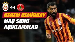 📺 Kerem Demirbayın maç sonu açıklamaları  GSvÜMR [upl. by Ellehcirt]