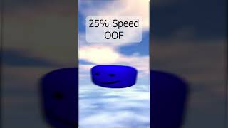 Roblox Oof Sound Effect but It Gradually Gets Slower shorts [upl. by Engenia]