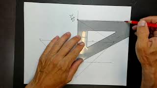 64 Perspective Drawing OnePoint Measured Inclines Part 1 [upl. by Aniloj290]