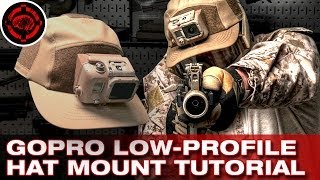 GoPro Mount Tutorial Low Profile Hat Mount [upl. by Mourant]