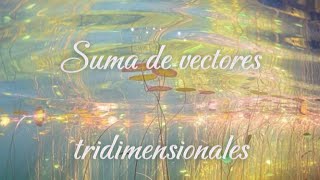 Suma de vectores tridimensionales [upl. by Faunie941]