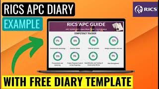 RICS APC DIARY EXAMPLE  WITH FREE EXCEL DIARY TEMPLATE [upl. by Nesnaj]