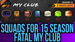 BEST SQUADS FOR quotNEW SEASONquot FATAL MY CLUB IN MADFUT 22 [upl. by Yate]