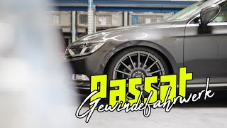 Passat B8  Gewindefahrwerk ≡ HampR [upl. by Llezniuq855]