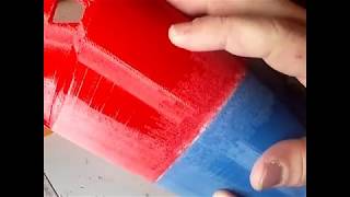 Smoothing PLA 3D Printed Pieces NO Bondo or Wood Filler [upl. by Shushan365]