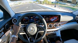 2021 MercedesBenz E450  POV Test Drive  Exterior Interior Drive Sound Acceleration 4K [upl. by Hutchings]