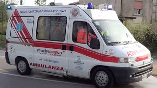 RARE Ambulanza ProcivMareno Soccorso 111  Italian Civil Protection ambulance responding [upl. by Borlow359]