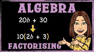 Algebra  Factorising to Single Brackets  Maths with Mrs B [upl. by Werdn340]