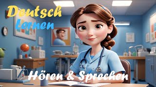 Mein Alltag als Krankenschwester  Deutsch Lernen durch Hören  A1A2 Wortschatz [upl. by Ekram]