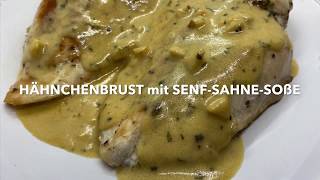 Gebratene Hähnchenbrust mit Senfsahnesoße  Keto Abendessen  Low Carbs Rezepte [upl. by Namaj]