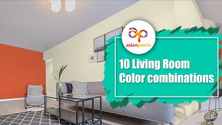 10 Living Room Light Color combinations of Asian Paints with codes asianpaints colorcombinations [upl. by Enyalahs]