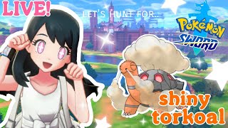 ♡ LIVE  LETS SHINY HUNT SHINY TORKOAL in Pokemon Sword ♡ [upl. by Ahsiken]